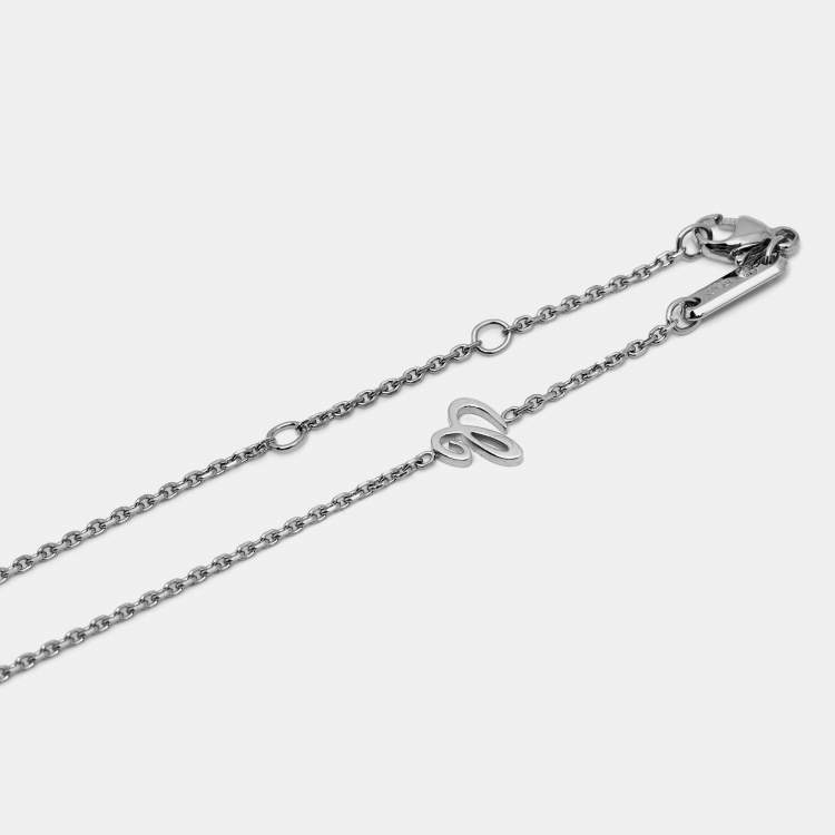 مملوكة مسبقًا Chopard Happy Diamonds Icon Diamond 18k White Gold Necklace