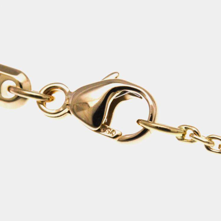 Pre Owned Chopard Happy Diamonds 18K Rose Gold Ruby Necklace