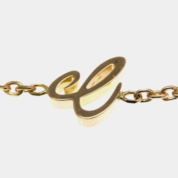 Pre Owned Chopard Happy Diamonds 18K Rose Gold Ruby Necklace