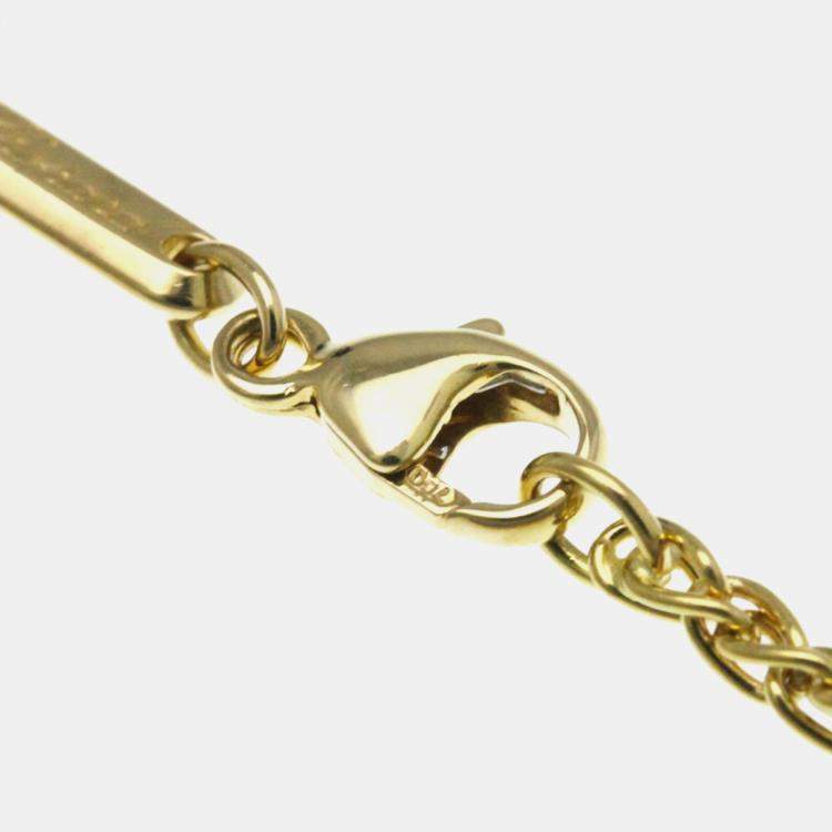 Pre Owned قلادة شوبارد "هابي" دياموند ذهب أصفر عيار 18 دلاية