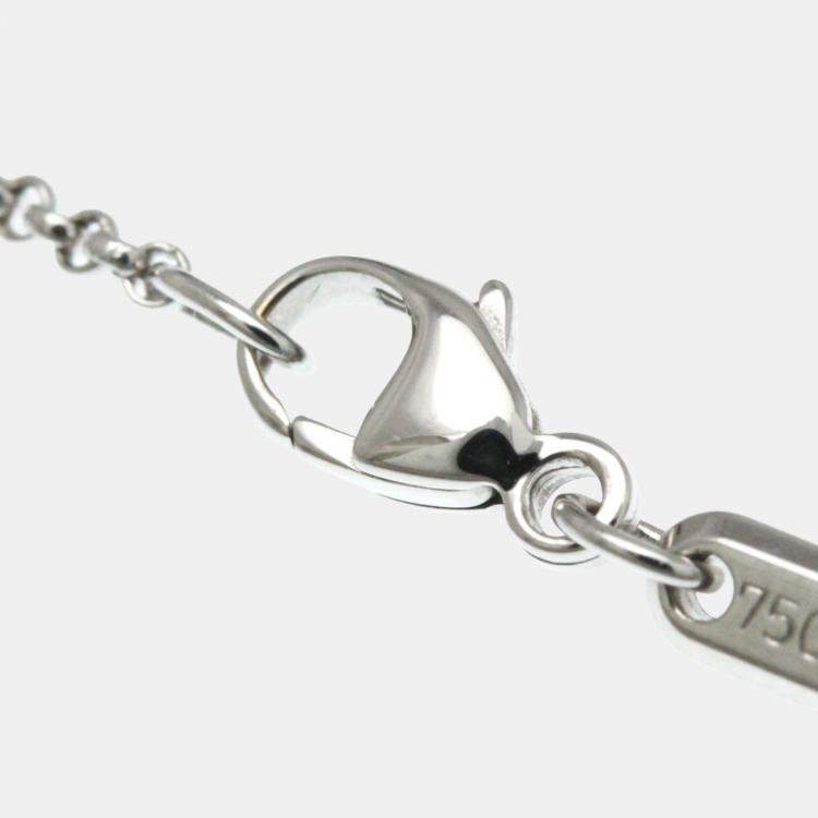 Pre Owned Chopard Happy Diamonds 18K White Gold and Diamond Pendant Necklace