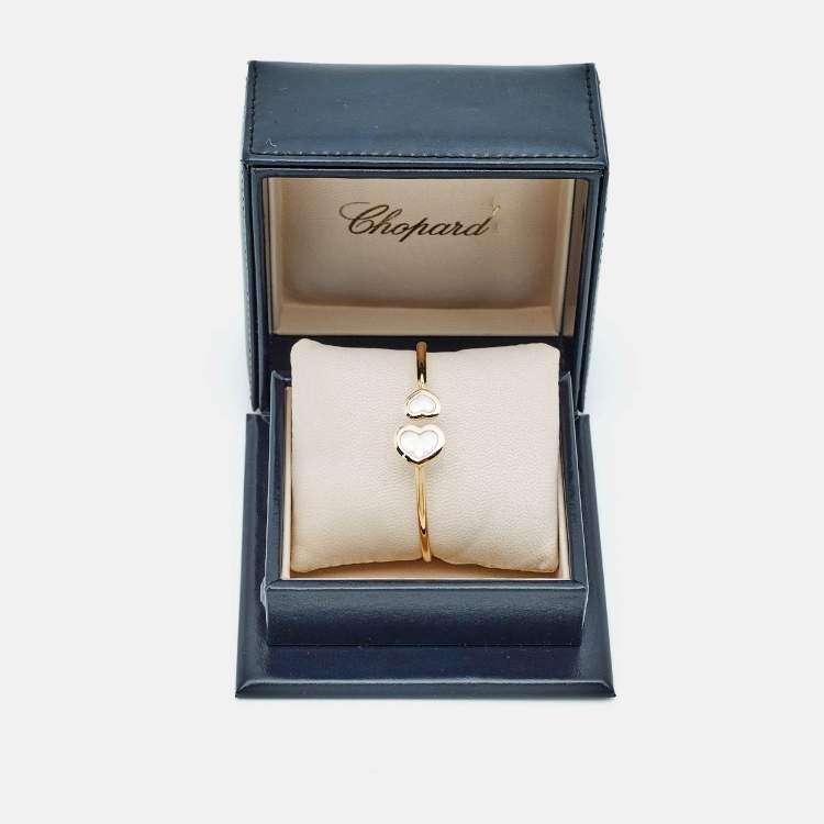 Pre Owned Chopard Happy Diamonds Icons Diamond 18K Rose Gold Open Cuff Bracelet
