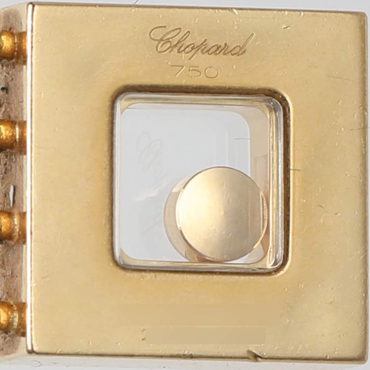 Pre Owned Chopard Happy Diamonds Icon 18k Yellow Gold Pendant Necklace