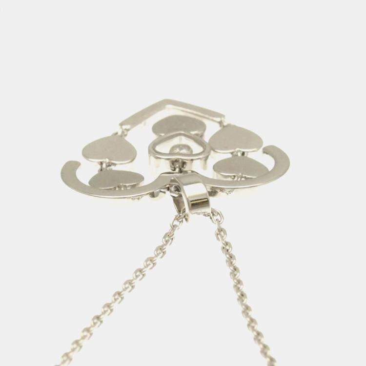 Pre Owned Chopard Amore 18K White Gold and Diamond Necklace