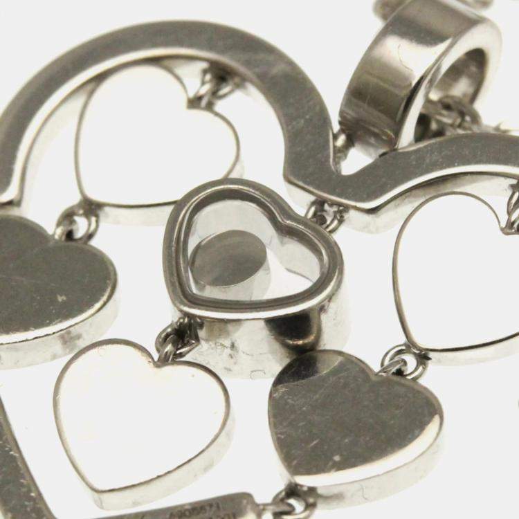 Pre Owned Chopard Amore 18K White Gold and Diamond Necklace