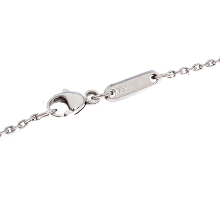 Pre Owned Chopard Happy Diamonds Happy Amore 18K White Gold Pendant Necklace