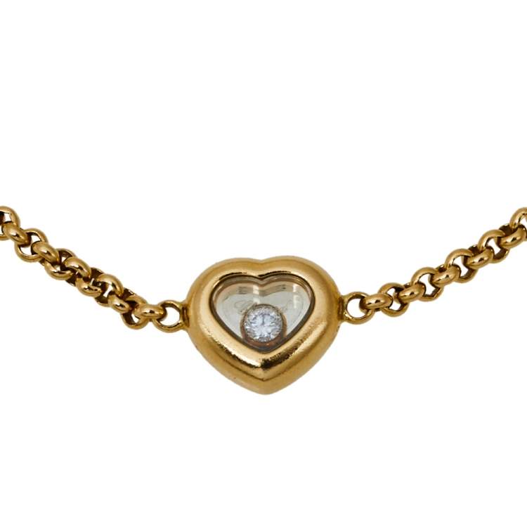 Pre Owned Chopard Happy Diamonds 18K Yellow Gold Bracelet