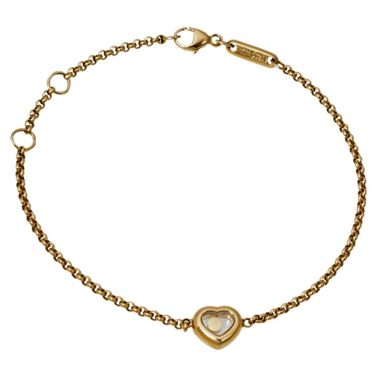 Pre Owned Chopard Happy Diamonds 18K Yellow Gold Bracelet