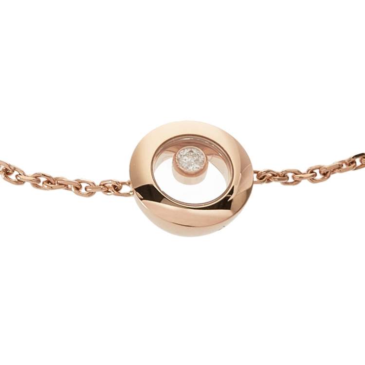 Pre Owned Chopard Happy Diamonds Icons 18K Rose Gold Bracelet