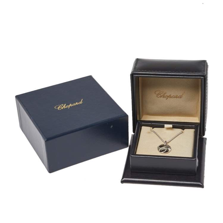 Pre Owned Chopard Chopardissimo 18K White Gold Pendant Necklace