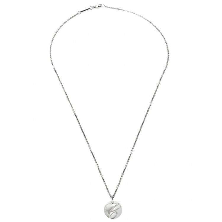 Pre Owned Chopard Chopardissimo 18K White Gold Pendant Necklace