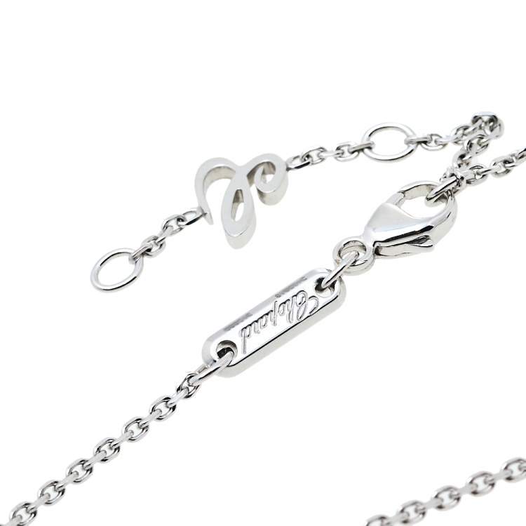 مملوكة مسبقًا Chopard Happy Dreams Joaillerie Diamond Mother of Pearl 18K White Gold Necklace