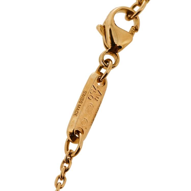 Pre Owned Chopard Ice Cube Pure 18K Yellow Gold Bracelet