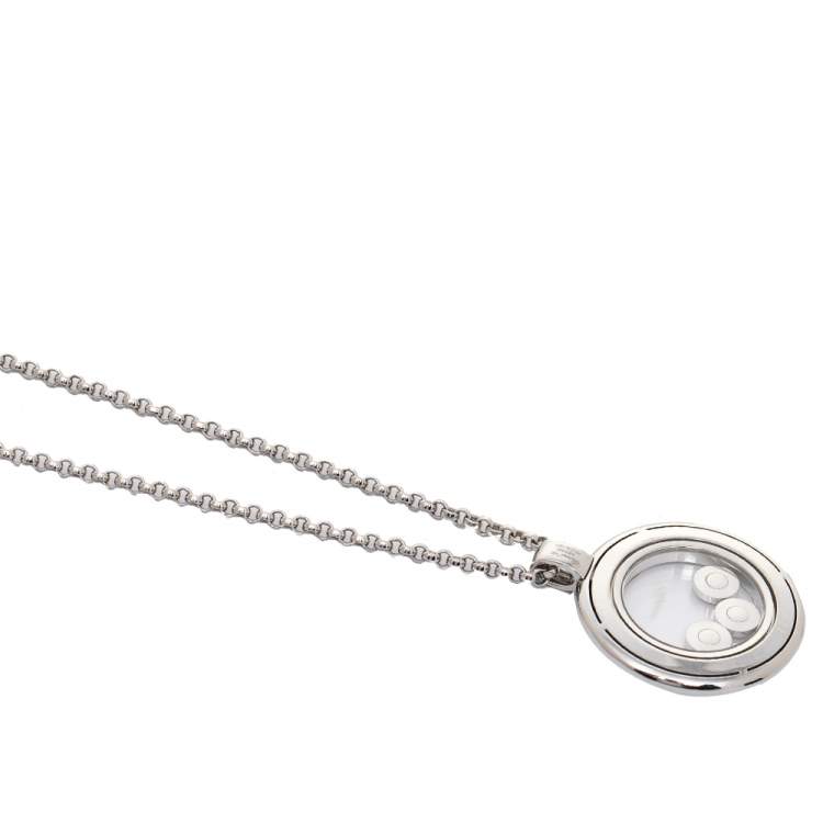 Pre Owned Chopard Happy Diamonds Icon Pendant Necklace