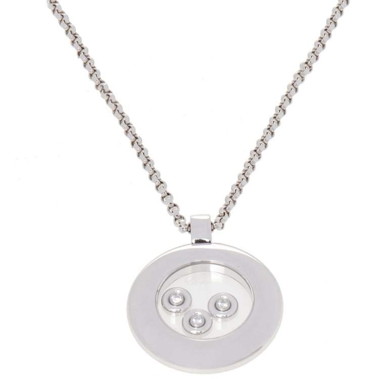 Pre Owned Chopard Happy Diamonds Icon Pendant Necklace