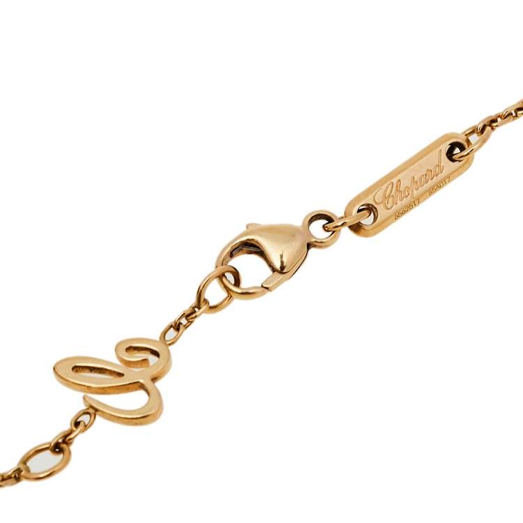 Pre Owned Chopard Happy Diamonds Icons 18K Yellow Gold Bracelet