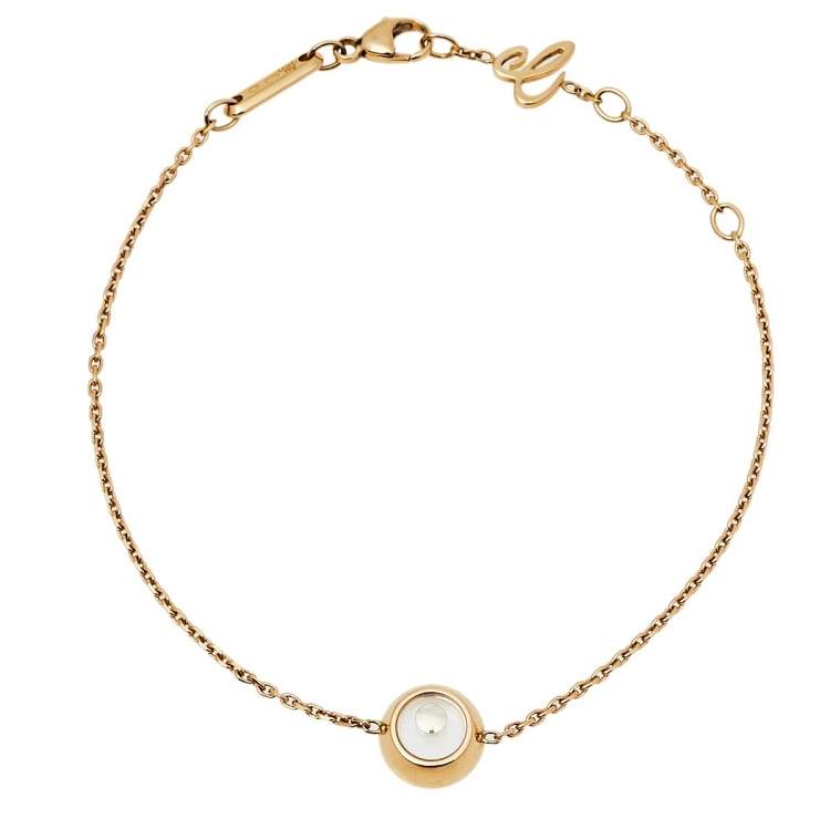 Pre Owned Chopard Happy Diamonds Icons 18K Yellow Gold Bracelet