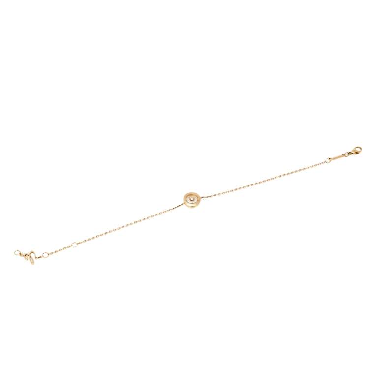 Pre Owned Chopard Happy Diamonds Icons 18K Yellow Gold Bracelet