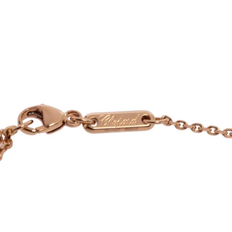 Pre Owned Chopard Happy Diamonds Icon 18K Rose Gold Bracelet