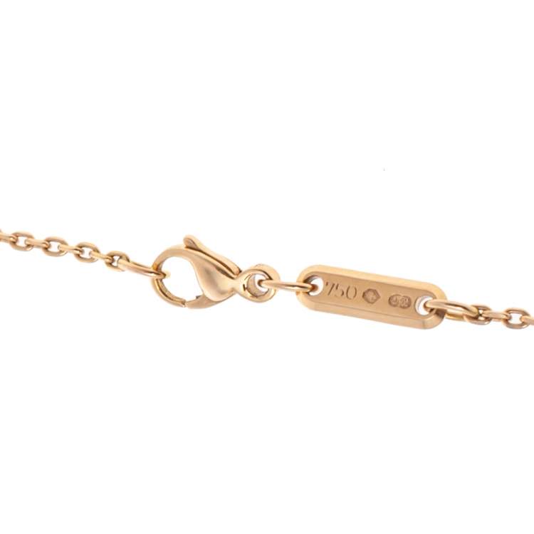 Pre Owned Chopard Happy Bubble Diamond 18K Rose Gold Pendant Necklace