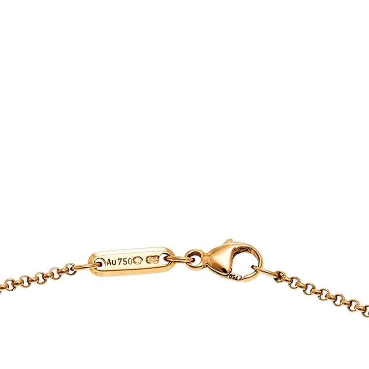 Pre Owned Chopard Happy Diamonds Icon 18K Rose Gold Pendant Necklace
