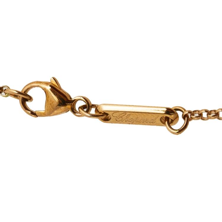 Pre Owned Chopard Happy Hearts Diamond  18k Rose Gold Bracelet