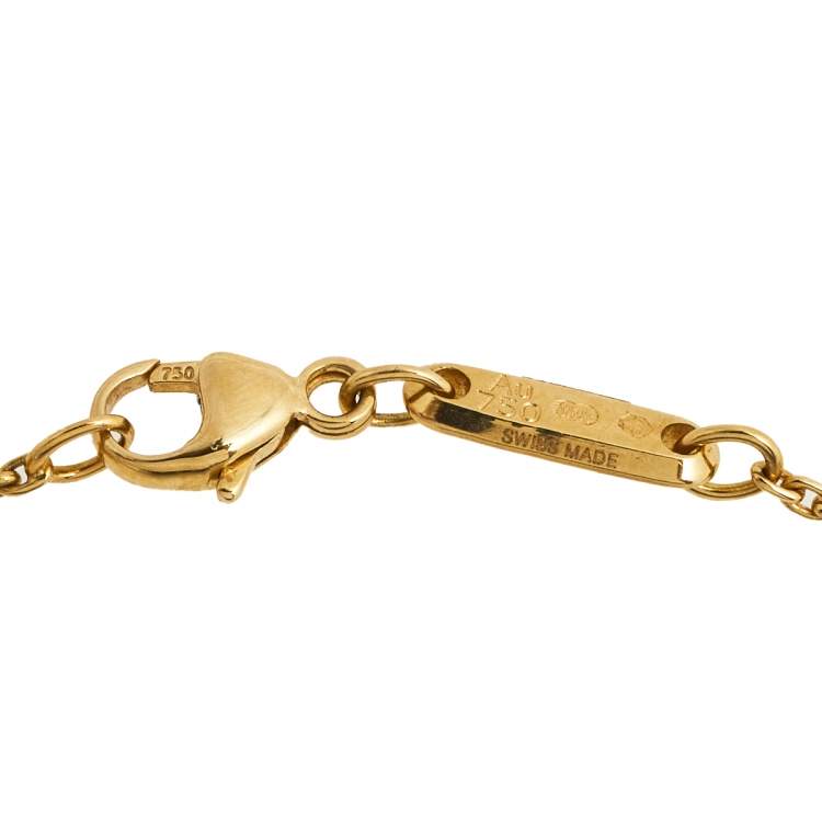 Pre Owned Chopard Ice Cube 18K Yellow Gold Bracelet