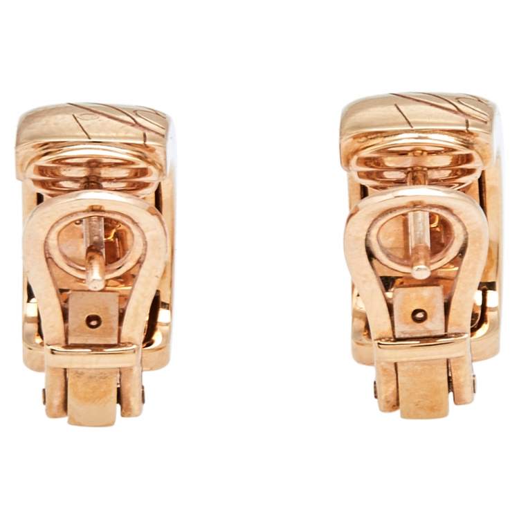 Pre Owned Chopard Chopardissimo 18k Rose Gold Earrings