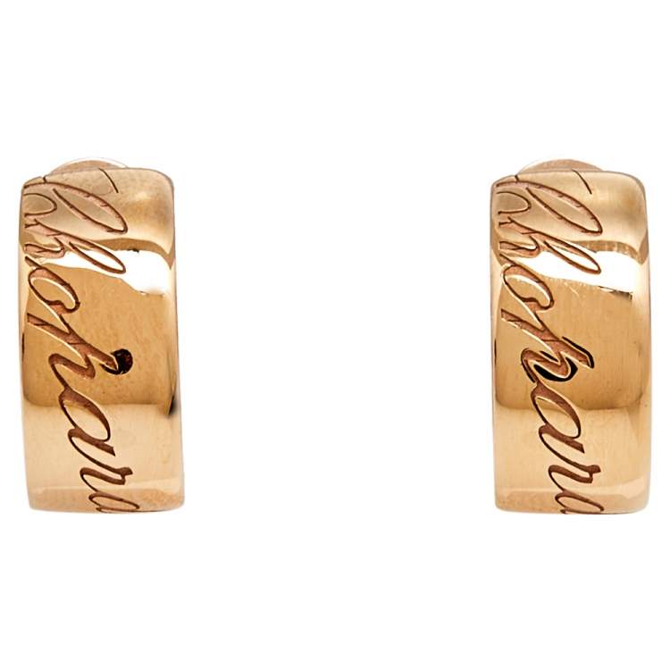 Pre Owned Chopard Chopardissimo 18k Rose Gold Earrings