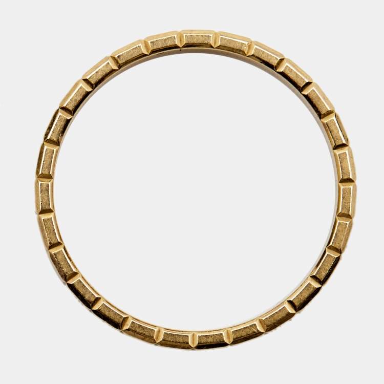 Pre Owned Chopard Ice Cube 18k Yellow Gold Band Ring Size 54