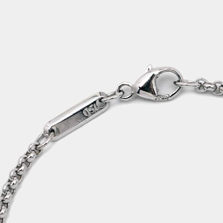 Pre Owned Chopard Happy Diamond Icons Diamond 18k White Gold Bracelet