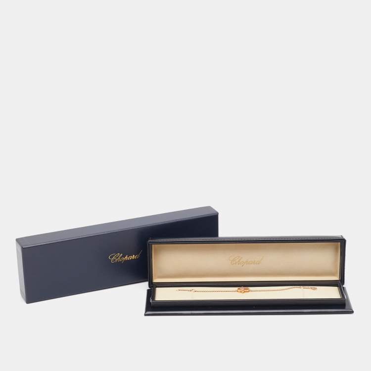 مملوكة مسبقًا Chopard Happy Diamond Hamsa Hand 18k Rose Gold Bracelet