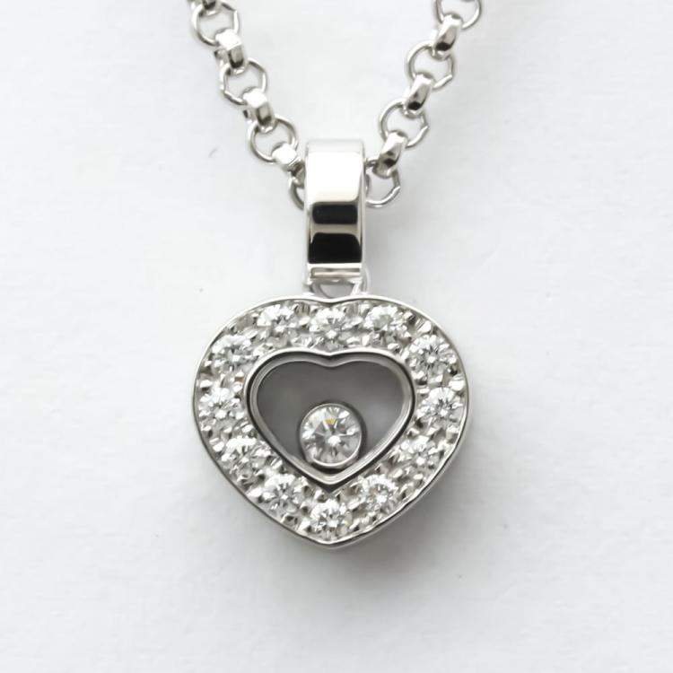 Chopard 18kt Yellow Gold Happy Diamonds Icons Pendant Necklace - Farfetch