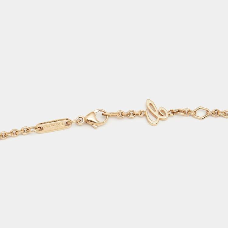Pre Owned Chopard Imperiale Amethyst Diamonds 18k Rose Gold Long Necklace