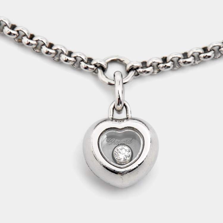 Pre Owned Chopard Happy Diamonds 18k White Gold Bracelet