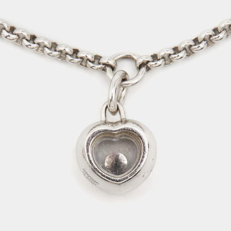 Pre Owned Chopard Happy Diamonds 18k White Gold Bracelet