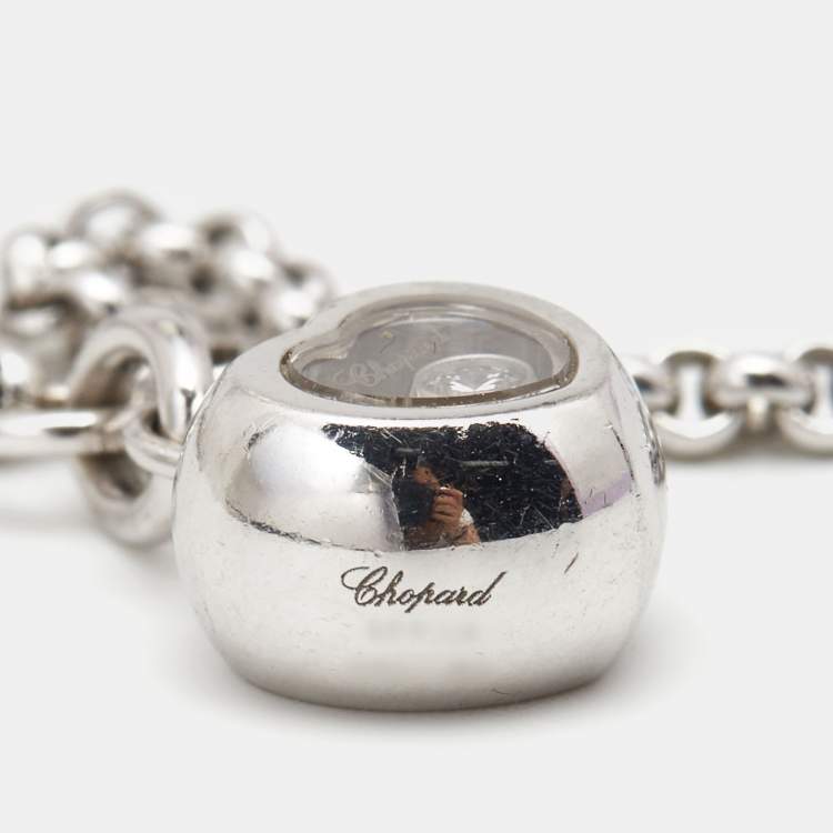Pre Owned Chopard Happy Diamonds 18k White Gold Bracelet