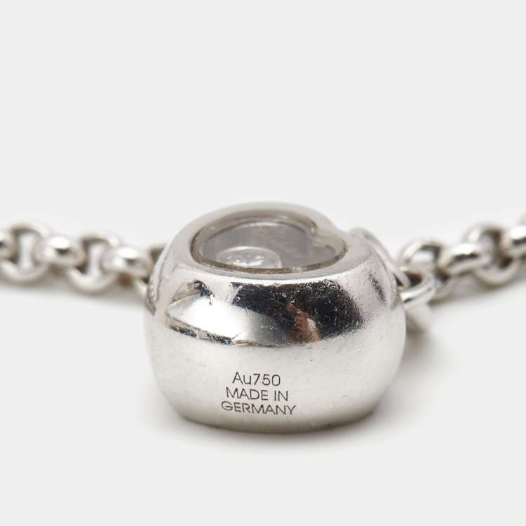 Pre Owned Chopard Happy Diamonds 18k White Gold Bracelet