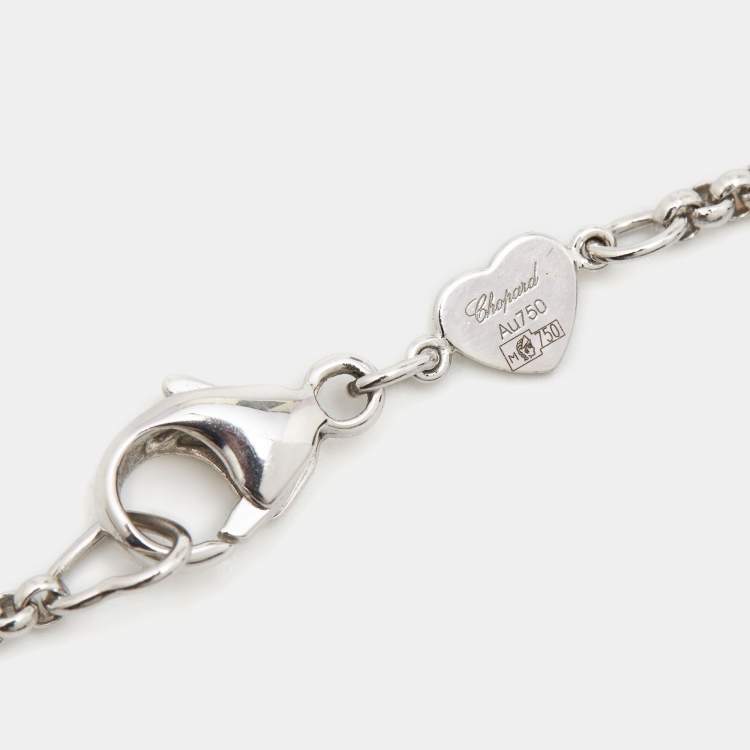 Pre Owned Chopard Happy Diamonds 18k White Gold Bracelet