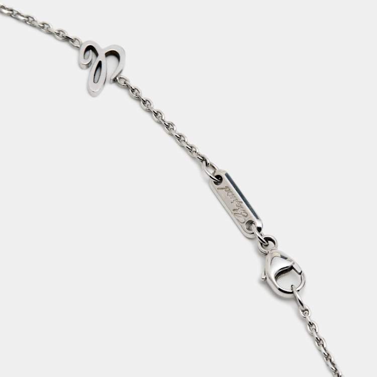 Pre Owned Chopard Happy Diamonds Icon 18k White Gold Pendant Necklaces