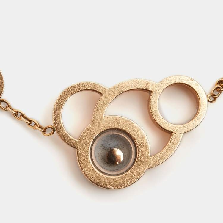 Pre Owned Chopard Happy Bubble Diamonds 18k Rose Gold Bracelet