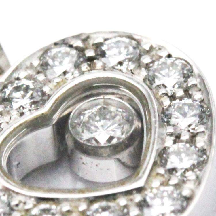 Pre Owned Chopard Happy Diamonds Icon Heart 18K White Gold Diamond Charms and Pendants