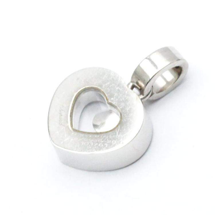 Pre Owned Chopard Happy Diamonds Icon Heart 18K White Gold Diamond Charms and Pendants