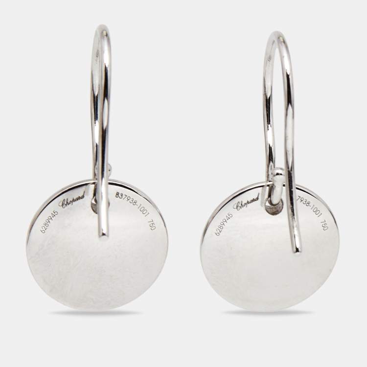 Pre Owned Chopard Chopardissimo 18k White Gold Earrings