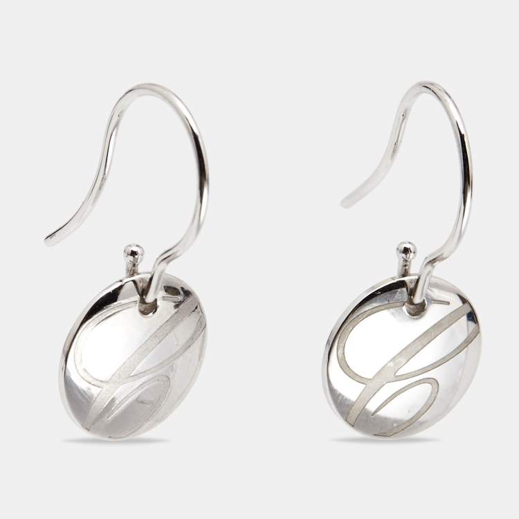 Pre Owned Chopard Chopardissimo 18k White Gold Earrings