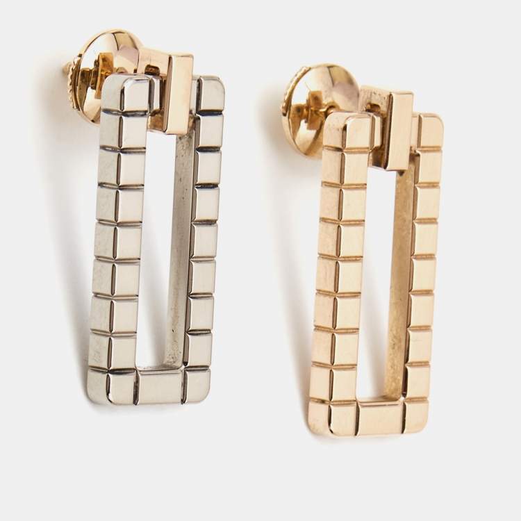 Chopard Ice Cube 18k Two Tone Gold Earrings Chopard TLC