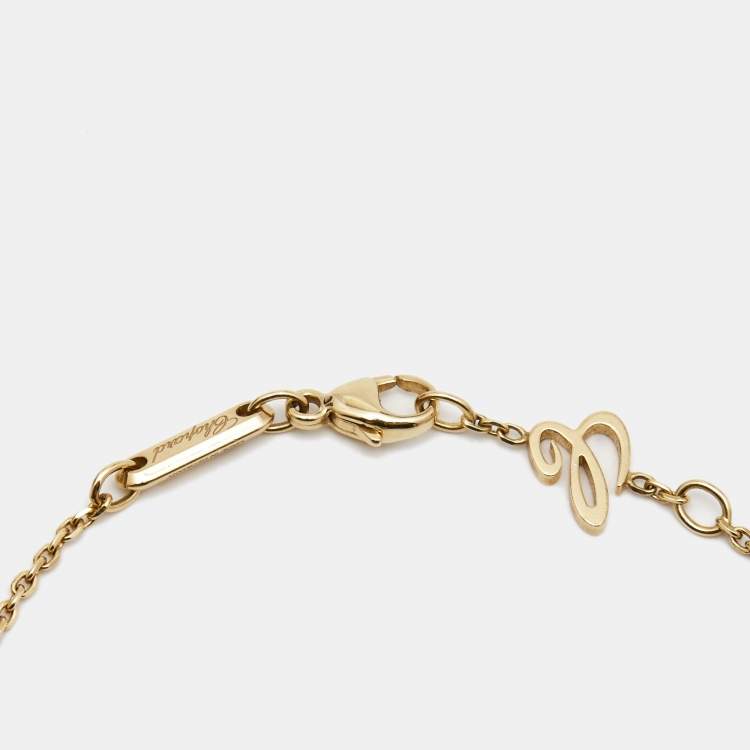 Pre Owned Chopard Happy Diamonds Icon 18k Yellow Gold Bracelet
