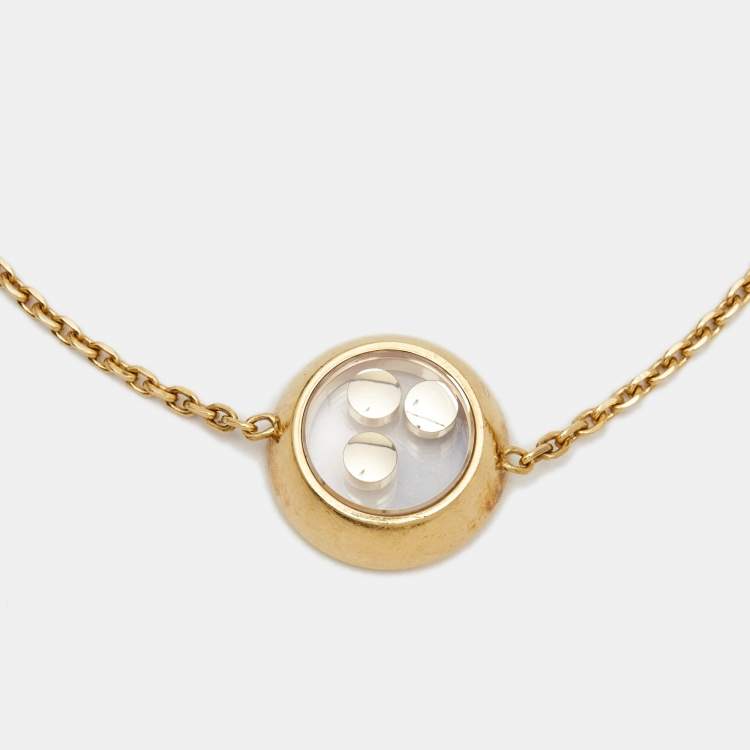 Pre Owned Chopard Happy Diamonds Icon 18k Yellow Gold Bracelet