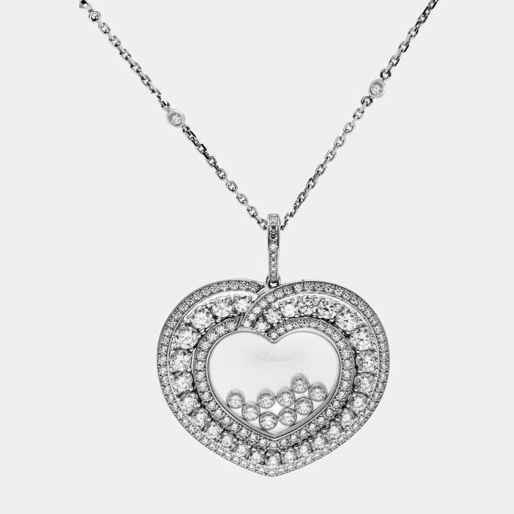 Chopard Happy Diamonds 18k White Gold Pendant Necklace Chopard | The ...