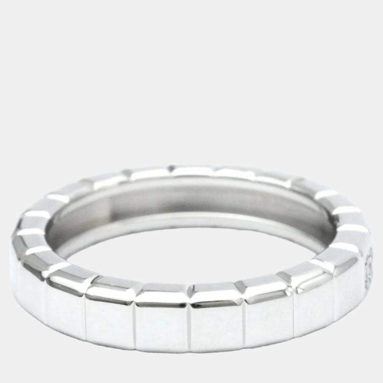 Pre Owned Chopard Ice Cube 18K White Gold Diamond Ring EU 60